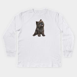 Brindle Cairn Terrier - Just the Dog Kids Long Sleeve T-Shirt